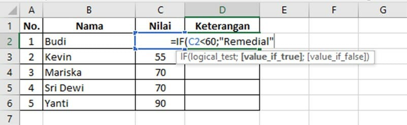 tutorial rumus if excel